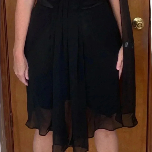 White House Black market one shoulder black dress - Picture 8 of 8